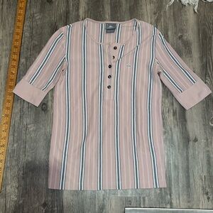 Lacoste Pink Striped Blouse